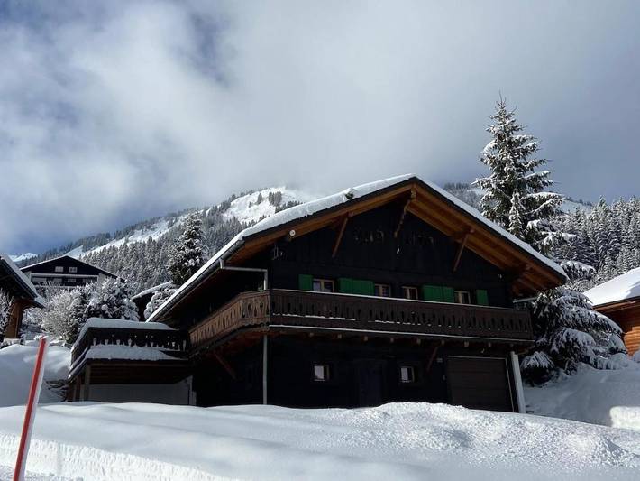 Chalet für 8 Personen, mit Balkon und Terrasse sowie Ausblick in Morgins