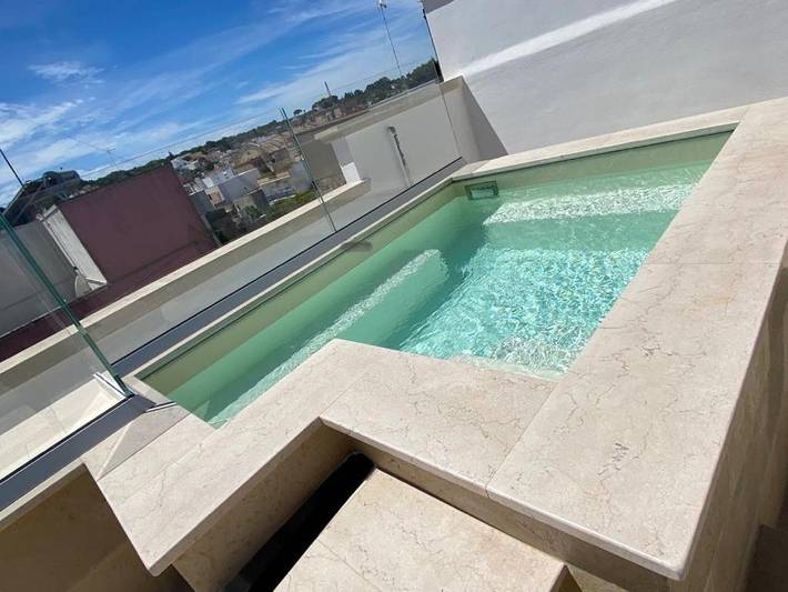 Casa vacanza per 4 persone, con Balcone e Terrazza nonché Piscina e Panorama a Alessano