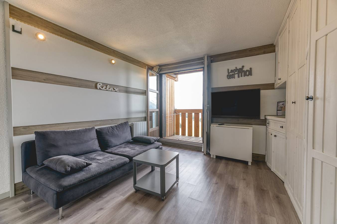Ganze Wohnung, Apartment 'Marmottes 19 Superbe Appt 3' mit Bergblick und Balkon in Villard-Reculas, Nationalpark Écrins