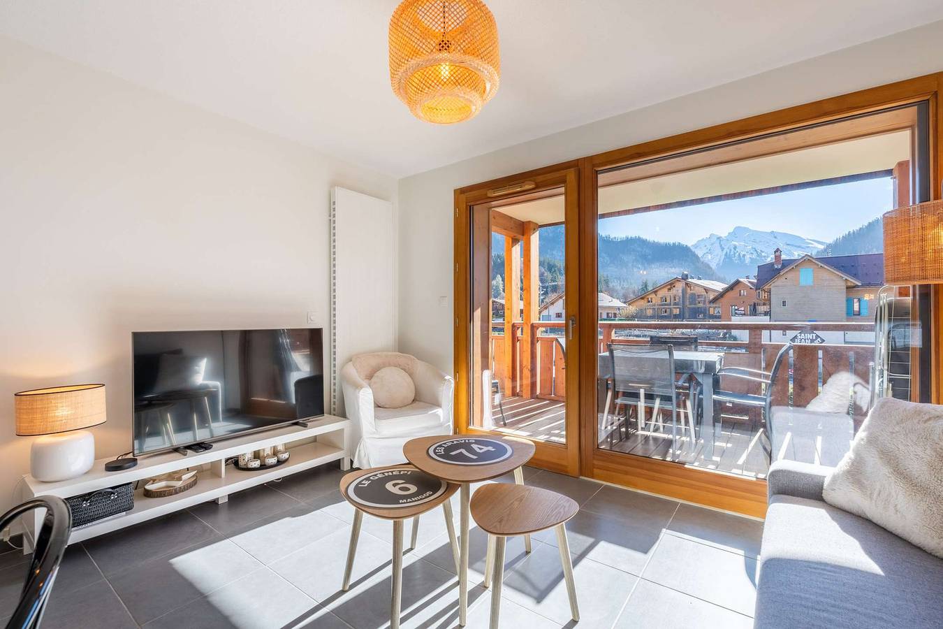 Apartamento vacacional entero, Diamant : Appartement lumineux avec garage, centre village in Saint-Jean-de-Sixt, Región de Annecy
