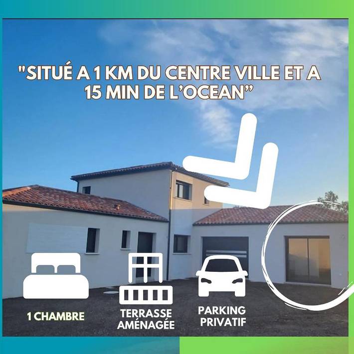 Location de vacances pour 2 personnes, avec terrasse et vue à Soullans