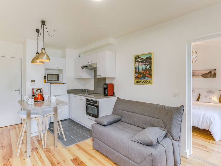 Appartement de vacances pour 3 personnes, avec Balcon à Hossegor