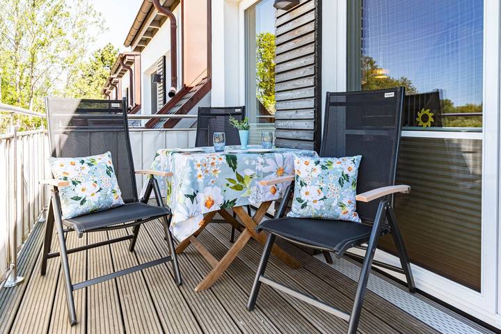 Ferienwohnung für 4 Personen, mit Balkon und Sauna in Prerow