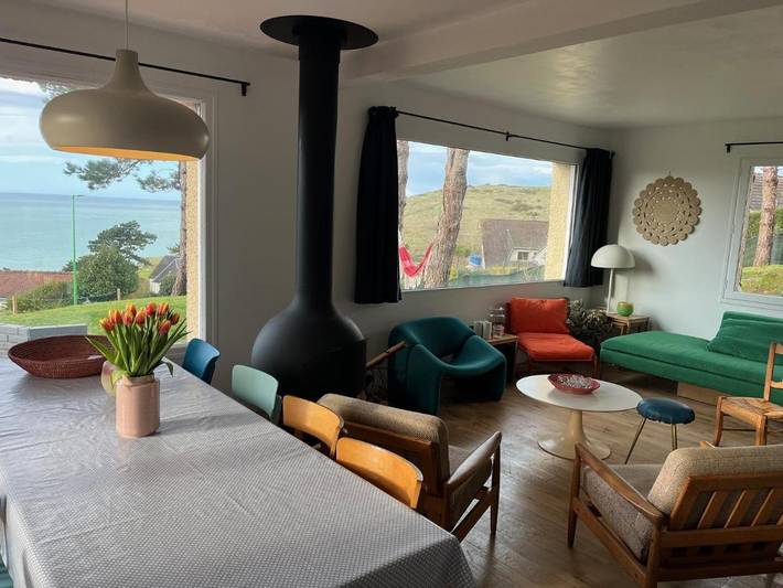 Location de vacances pour 8 personnes, avec jardin ainsi que vue et terrasse dans Plage Saint-Martin (Saint-Martin-en-Campagne) - 3