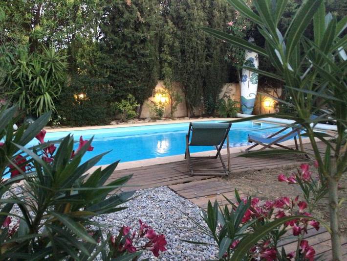 Maison d’hôte pour 2 personnes, avec jardin ainsi que piscine et vue