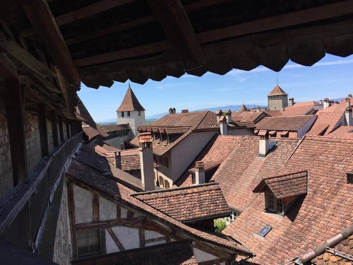 Ferienwohnung für 4 Personen, mit Terrasse und Garten sowie Seeblick und Ausblick in Kanton Freiburg - 3