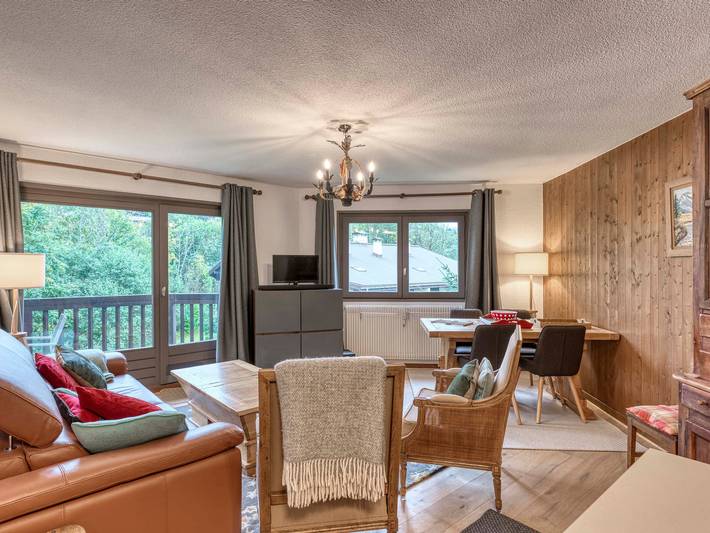 Gîte pour 4 personnes, avec balcon et piscine à Megève