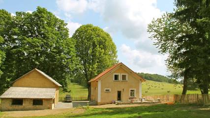 Ferienhaus für 8 Personen, mit Terrasse und Pool sowie Garten in Westböhmen