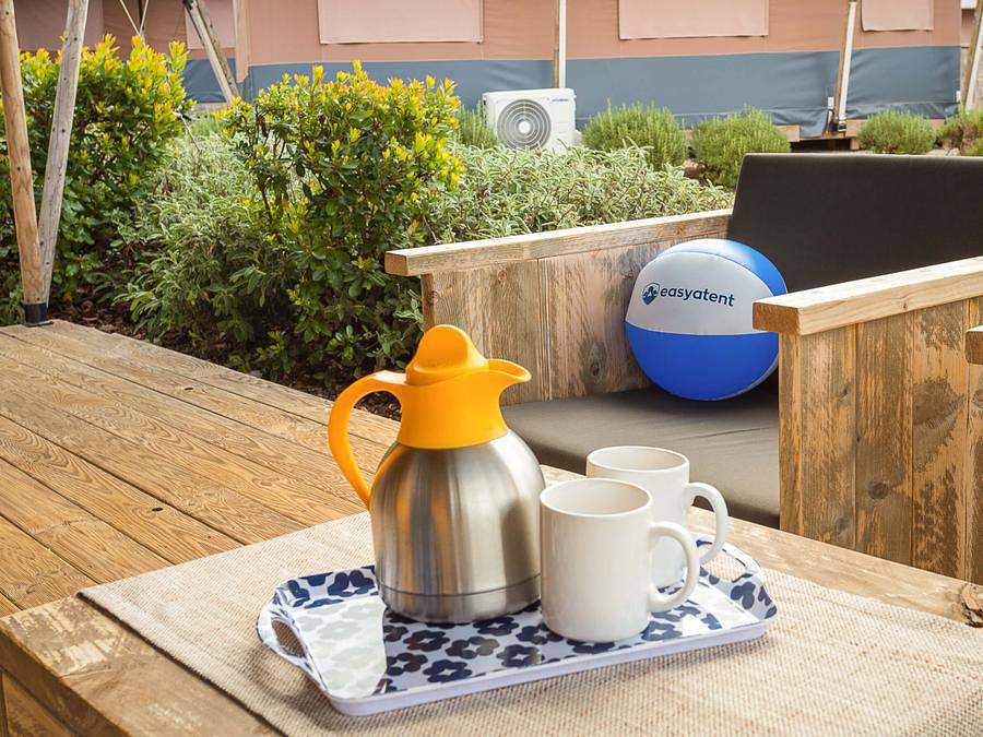 Camping Ulika Naturist - Safarizelt 4 personen - Safarizelt + Sanitär + Klima (6P) in Grad Poreč, Porec und Umgebung