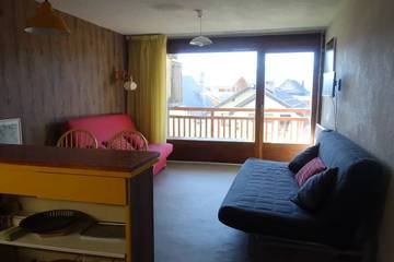 Gîte pour 4 personnes, avec balcon et vue à Huez