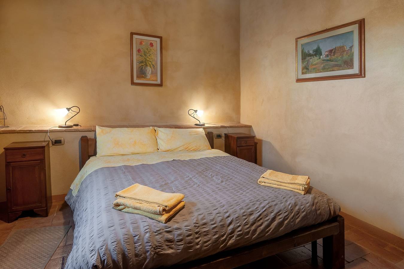 Zimmer Camera Gialla 'Borghetto San Filippo' mit Gemeinschaftspool, Wlan und Klimaanlage in San Filippo A Ponzano, Barberino Tavarnelle