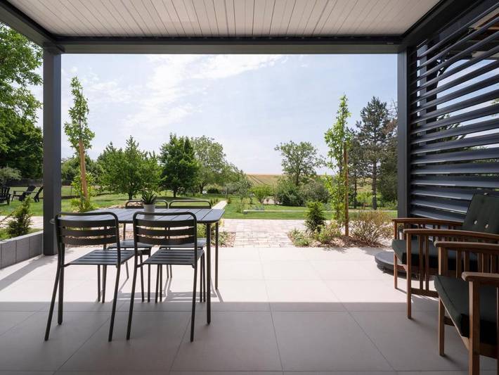 Maison de vacances pour 4 personnes, avec Balcon et Terrasse ainsi que Jardin et Vue