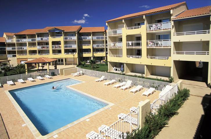 Ferienwohnung für 6 Personen, mit Pool und Ausblick in Valras-Plage