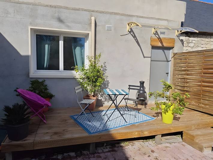 Chambre d’hôte pour 4 personnes, avec Jardin à L'Île-Bouchard