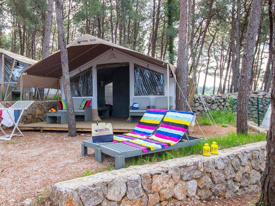 Krk Premium Camping Resort  - Safarizelt 5 personen - Safarizelt Luxe in Krk Stadt, Krk