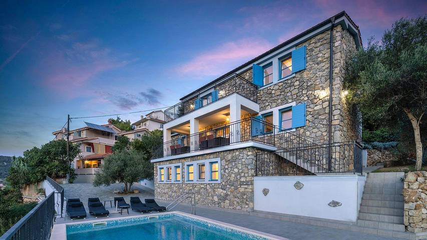 Villa für 12 Personen, mit Garten und Pool auf Rab - 2