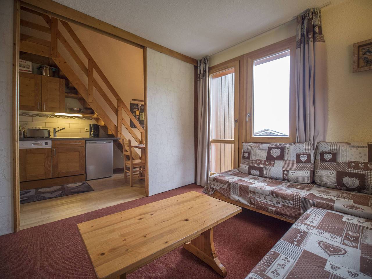 Apartamento entero, Valmorel, 2 piezas + altillo, 6 pers, simple, mascotas, esquiadores in Valmorel, Les Avanchers-Valmorel