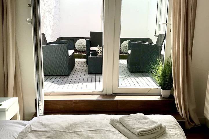 Ferienwohnung für 3 Personen, mit Terrasse in Bremer Freimarkt