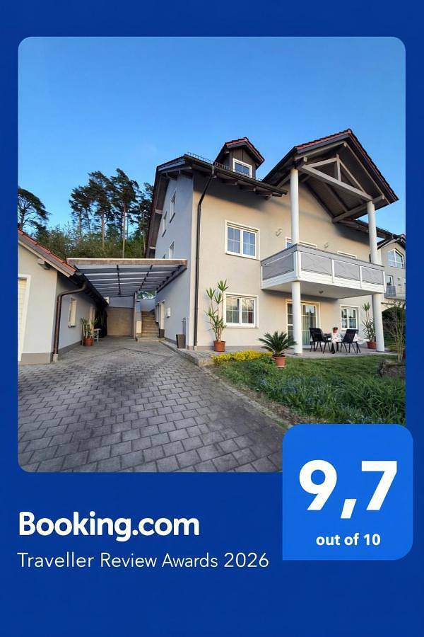 Ferienwohnung für 4 Personen, mit Terrasse und Garten sowie Ausblick