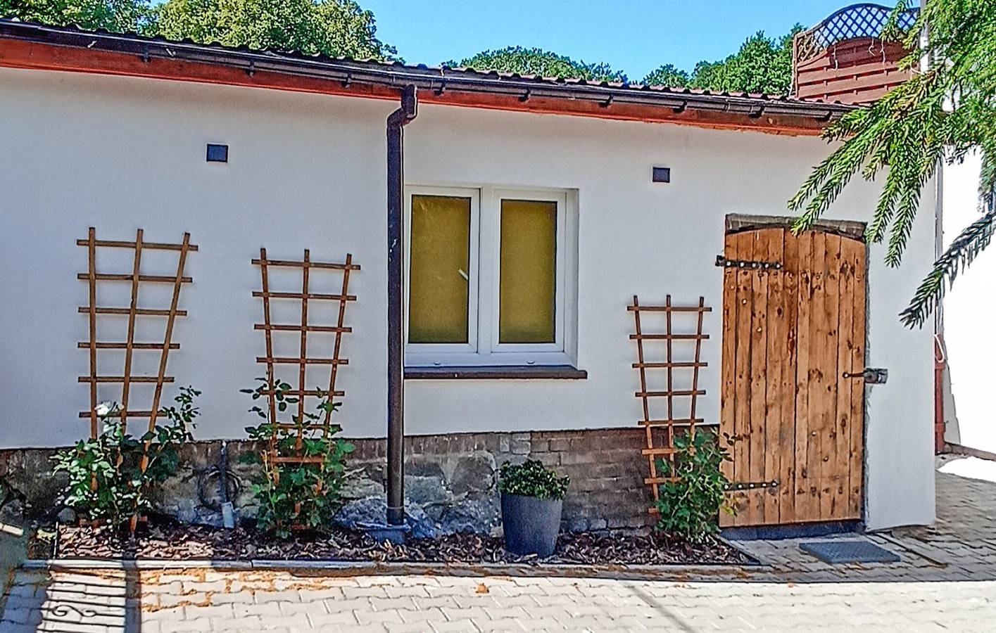 Ferienhaus für 2 Personen mit Terrasse in Warnowo, Stettiner Haff