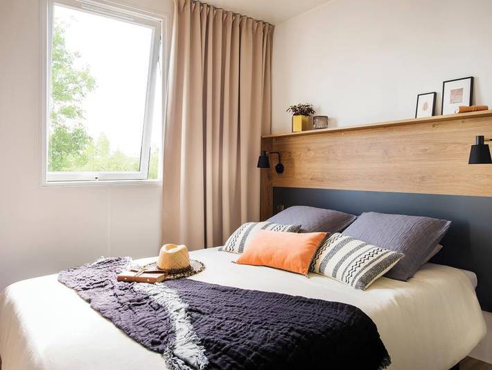 Camping Domaine de Sainte Véziane - Mobilheim 6 personen - M-Home Premium Plus 2 Zimmer - 31m² in Bessan, Mittelmeerküste (Frankreich)
