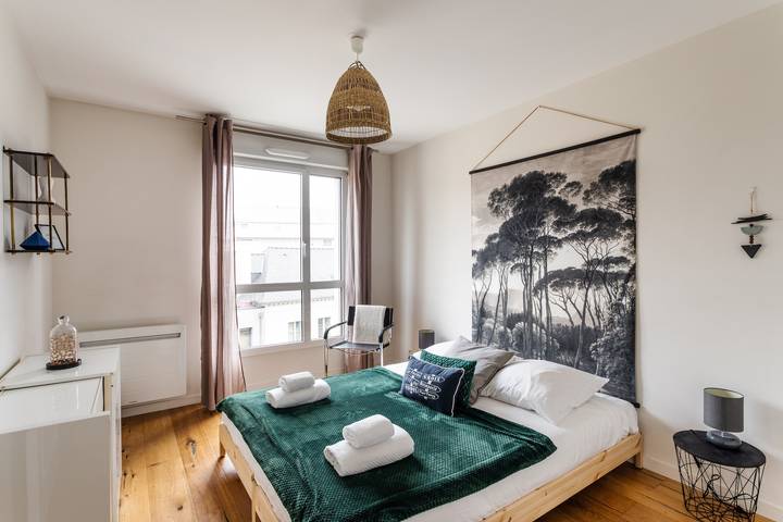Appartement entier, Le Vilona - T3 moderne avec parking privé in Rennes, Région de Rennes