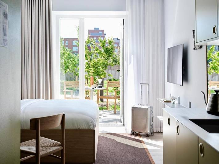 Apartahotel para 5 personas, con jardín en Copenhague