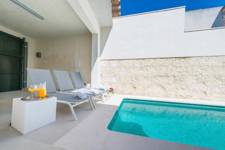 Ca Na Foc - Modernes Ferienhaus mit privatem Pool in traditioneller Stadt. Wifi gratis in Sa Pobla, Mallorca Norden
