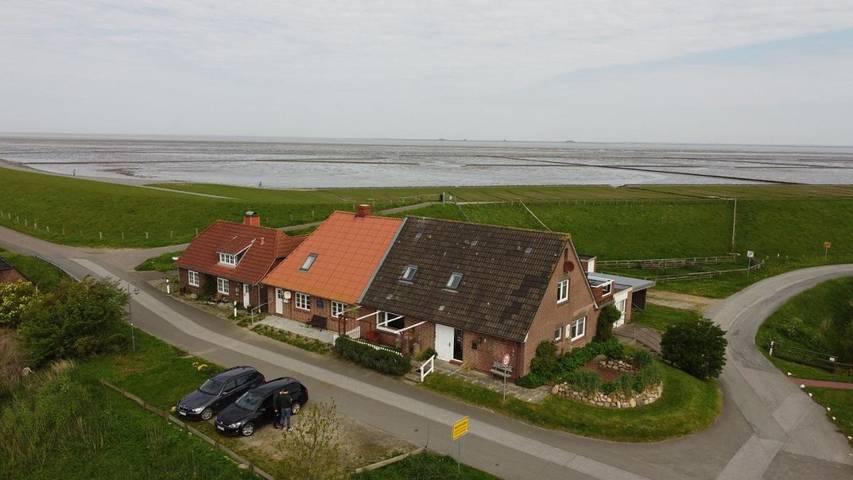 Ferienhaus mit Meerblick für 6 Personen, mit Garten und Ausblick in Nordstrand