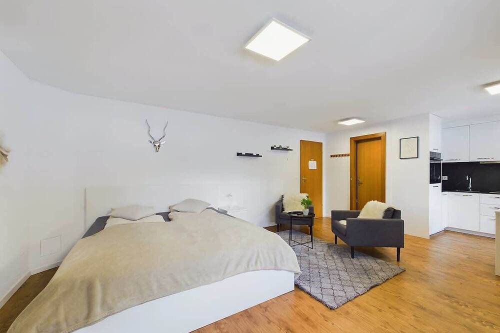 Ganze Wohnung, Studio mit Terrasse und Panorama in Täsch, Walliser Alpen