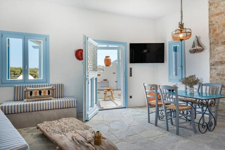 Ferienhaus 'Sylvia's Home' mit Meerblick, Wlan und Klimaanlage in Apollonia, Sifnos