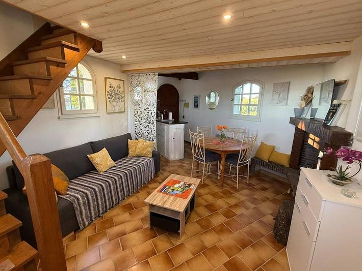 Maison de vacances pour 3 personnes, avec terrasse et vue