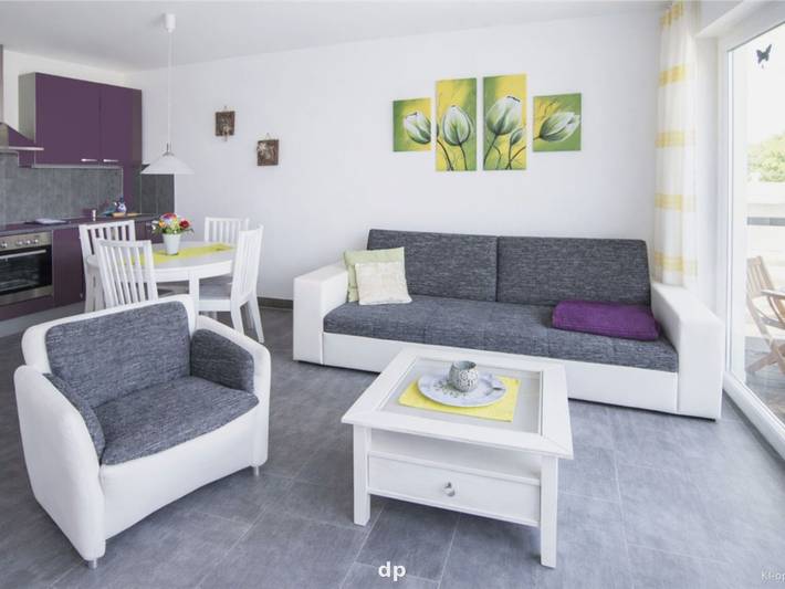 Ferienwohnung für 4 Personen, mit Balkon am Dierhagen Strand