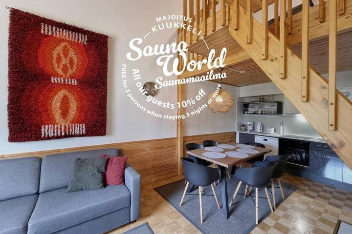 Appartement de vacances pour 8 personnes, avec Sauna