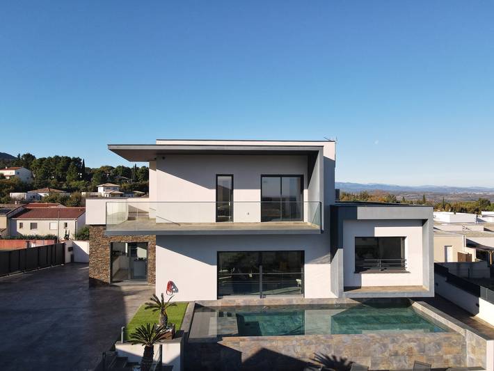 Maison de vacances pour 6 personnes, avec balcon à Villelongue-dels-Monts