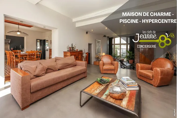 Ferienhaus für 10 Personen, mit Pool und Garten sowie Terrasse - 1