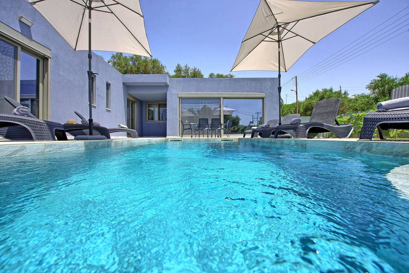 Villa for 10 personer med badebasseng in Agia Marina, Chaniaregionen