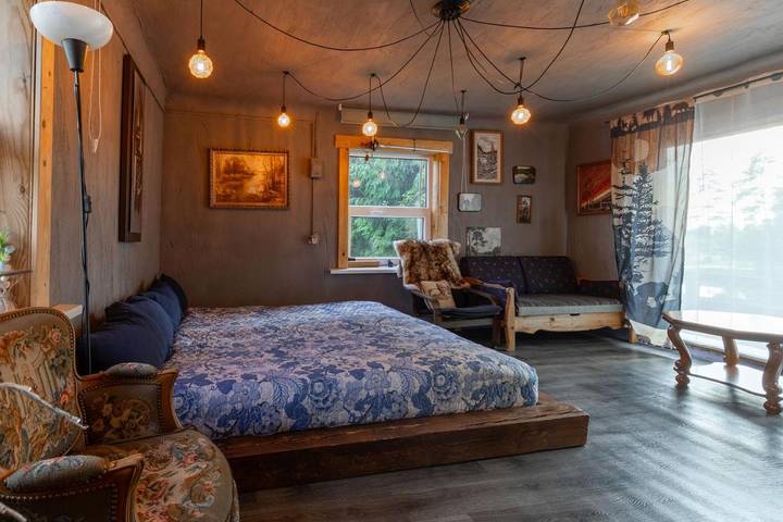 Gîte pour 3 personnes, avec vue et vue sur le lac ainsi que sauna et jardin, animaux acceptés en Lettonie - 4