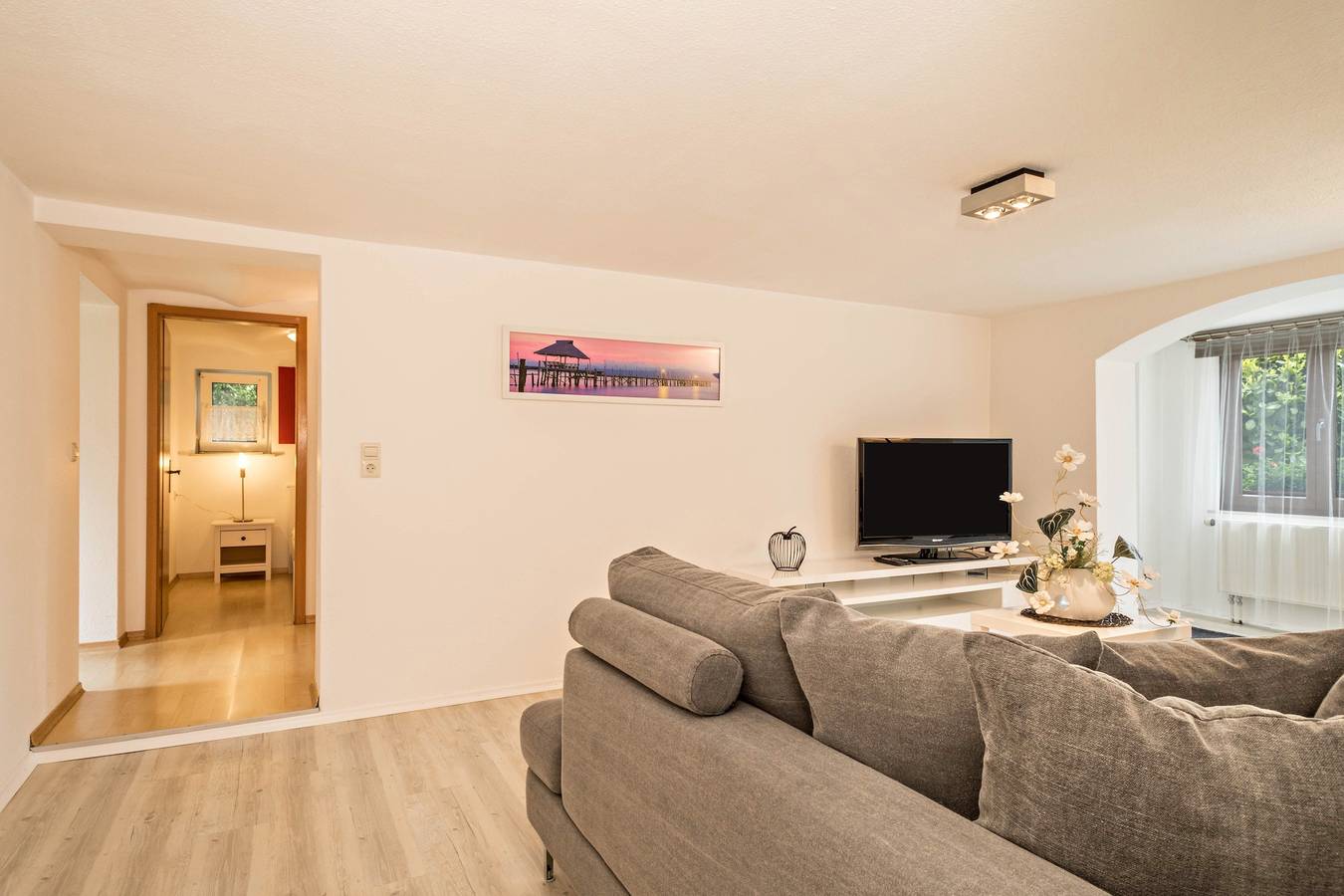 Apartamento entero, "Gästehaus Heilig Ferienwohnung" a pocos metros del lago de Constanza in Langenargen, Region Bodensee-Oberschwaben