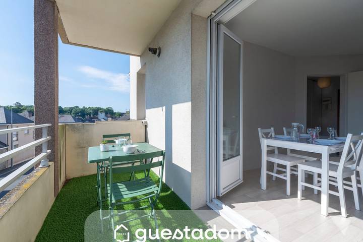 Appartement de vacances pour 4 personnes, avec Balcon et Jardin