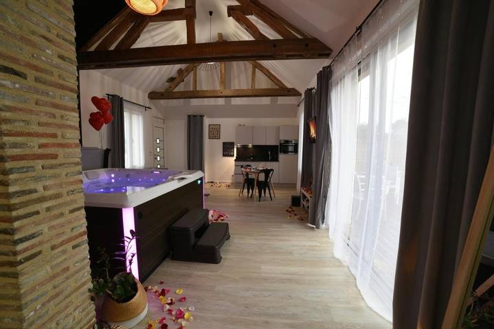 Maison de vacances pour 2 personnes, avec Jacuzzi ainsi que Terrasse et Jardin