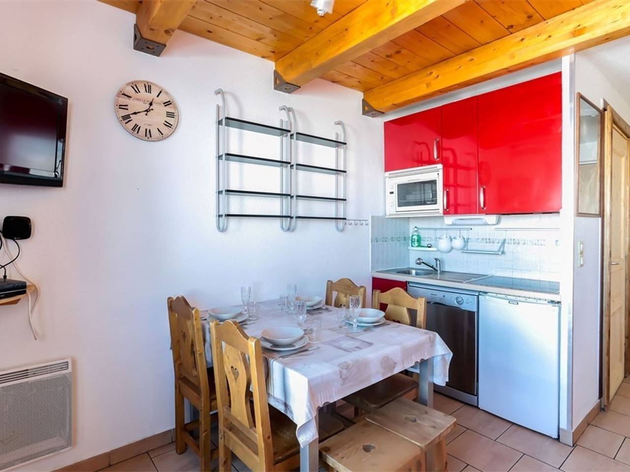 Apartamento entero, Apartamento moderno para 6 con balcón, Wifi y acceso directo a pistas en Val Thorens in Val Thorens, Les Trois Vallées