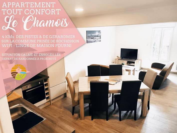 Gîte pour 6 personnes, avec Terrasse et Vue à Rochesson