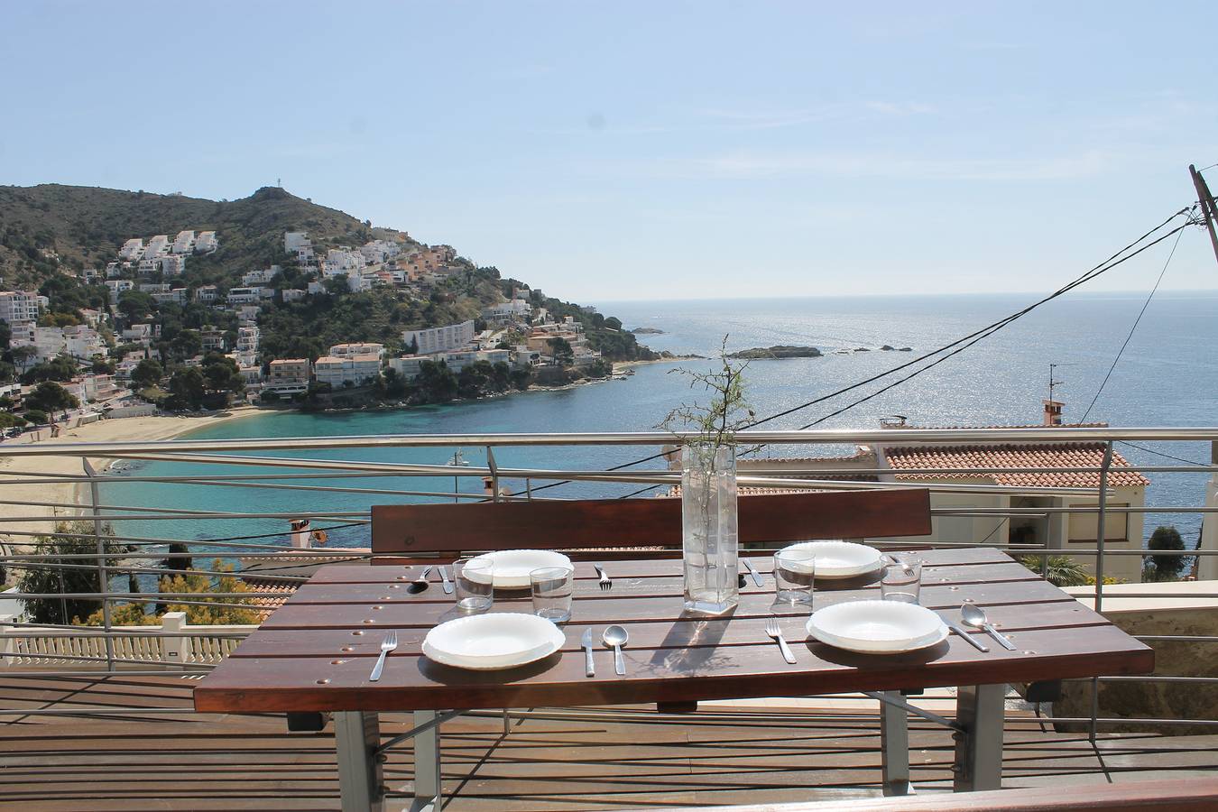 Geheel appartement, Vakantieappartement voor 6 personen met balkon/terras in Canyelles Petites, Roses