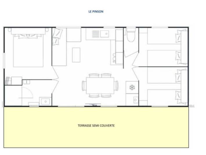 Mobil home pour 8 personnes, avec terrasse à Isle-et-Bardais - 4