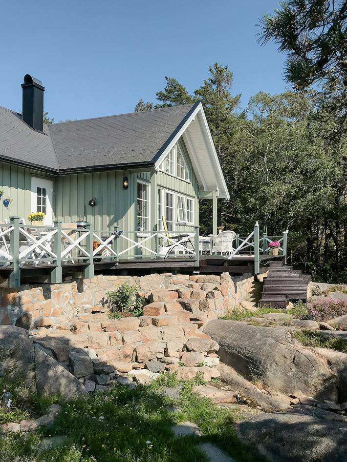 Feriehus for 7 personer, med terrasse, barnevennlig i Fredrikstad 