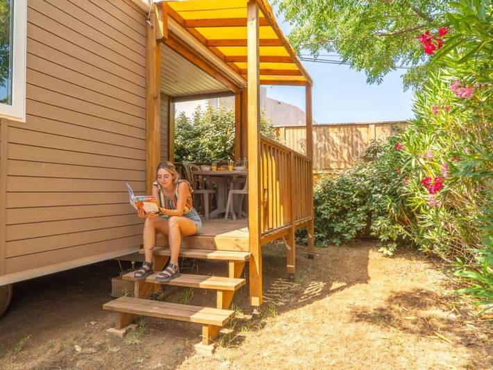 Bungalow pour 4 personnes, avec terrasse et piscine, animaux acceptés - 1