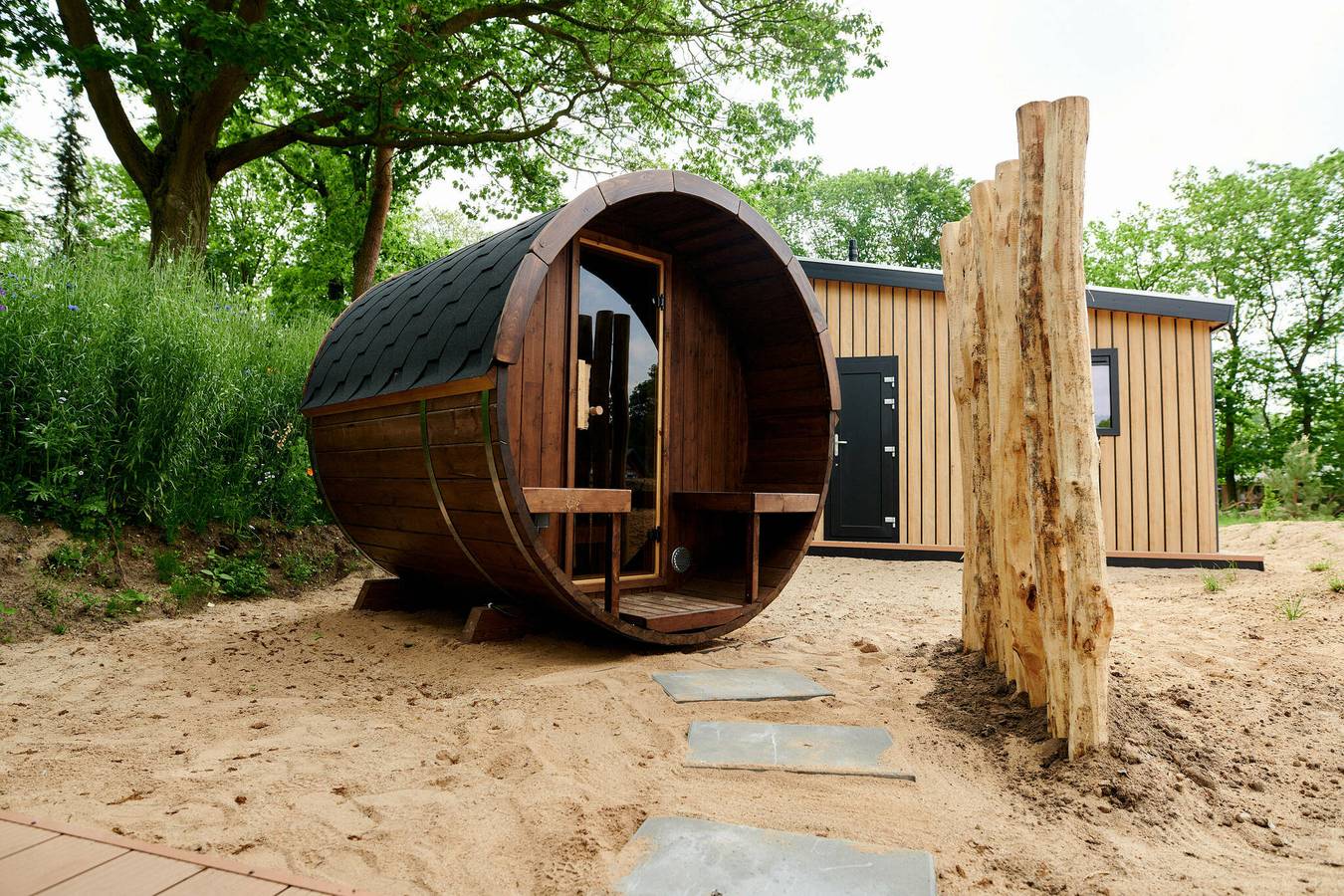 Recreatielandgoed de Ijsvogel — Sand-Lodge Sauna | 4 Pers.  in Veluwe
