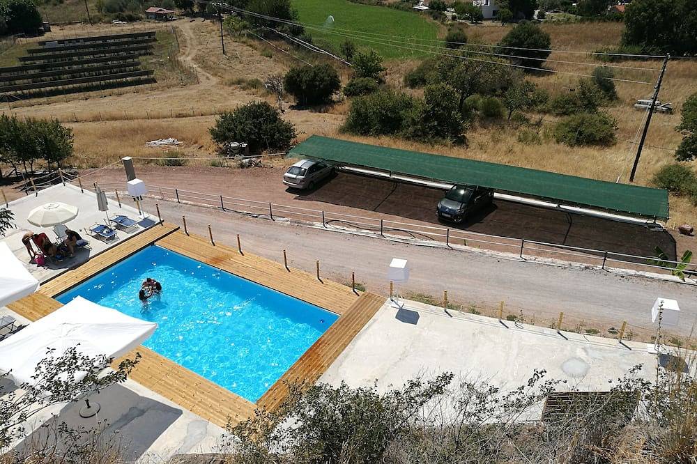 Troyan Hill Typ Mais, Garten, Panoramablick & Pool für 2 bis 5 Erwachsene in Petra (Griechenland), Lesbos