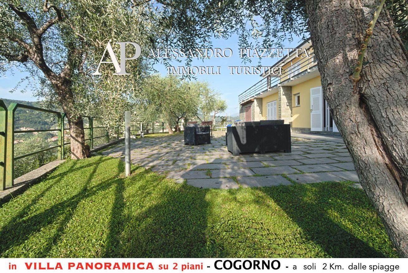 Ganze Wohnung, Villa zwischen Olivenbäumen - schöner Panoramablick in San Salvatore, Cogorno